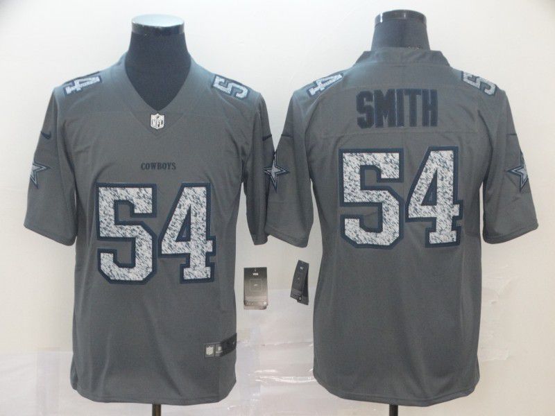 Men Dallas cowboys #54 Smith Grey Nike Teams Gray Fashion Static  Limited NFL Jersey->philadelphia eagles->NFL Jersey